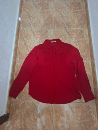 Camisa roja mujer talla L