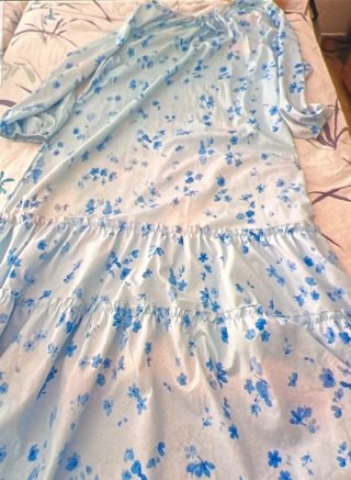 Vestido estampado floral azul