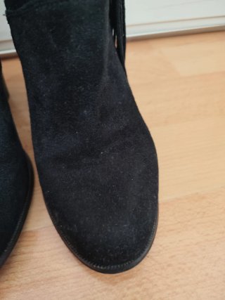 Botines de Ante Negro con Flecos Marypaz Talla 35