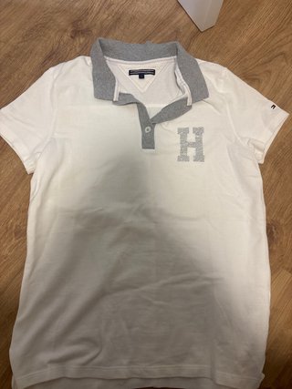 Polo Tommy Hilfiger Blanco Talla L