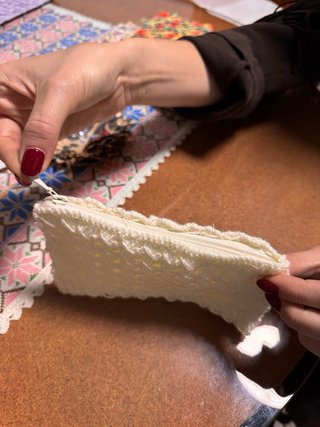 Monedero crochet hecho a mano