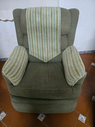 Sillón individual verde