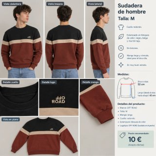 Sudadera de hombre Alphar One – Talla M