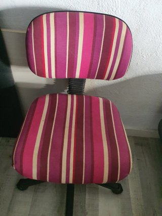 Silla de escritorio rayas multicolor