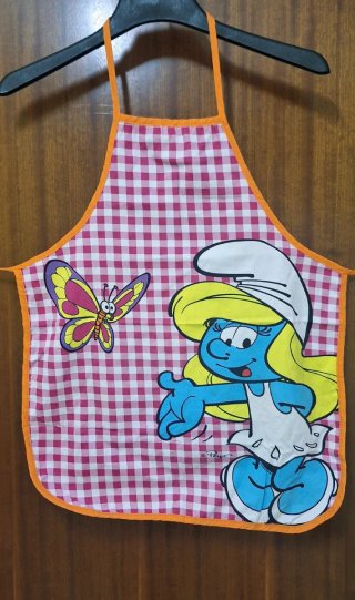 Delantal Pitufina con Mariposa
