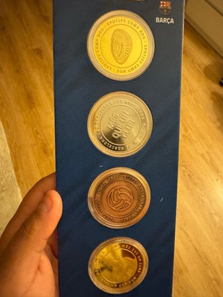 Colección de 5 Monedas FC Barcelona