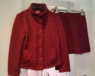 Completo Armani Jeans giacca e gonna bordeaux