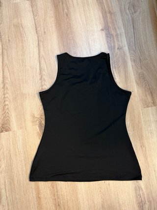 Camiseta negra manga sisa - Talla XL