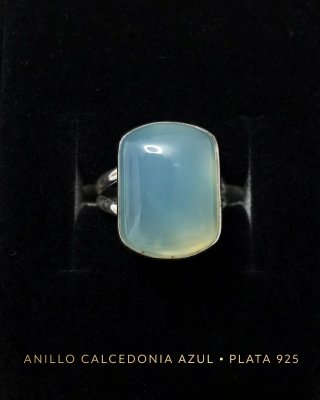 Anillo de Calcedonia y Plata 925