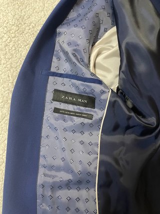 Traje Zara Azul
