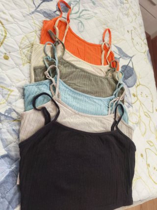 Pack de 6 tops de tirantes