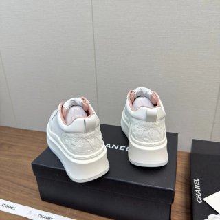 Sapatilhas Chanel Brancas e Rosa