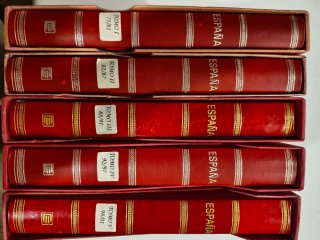 Colección 5 Álbumes de Sellos España (1975-2001)