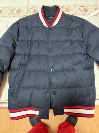 Bomber Zara azul y roja