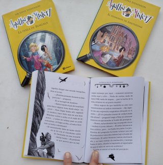 3 libros Serie Agatha Mistery, misterio. 8-14 años