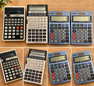 Pack 4 calculadoras Casio vintage