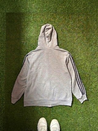 Sudadera Adidas Gris Cremallera Talla M
