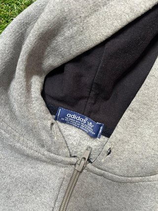 Sudadera Adidas Gris Cremallera Talla M