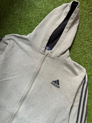 Sudadera Adidas Gris Cremallera Talla M