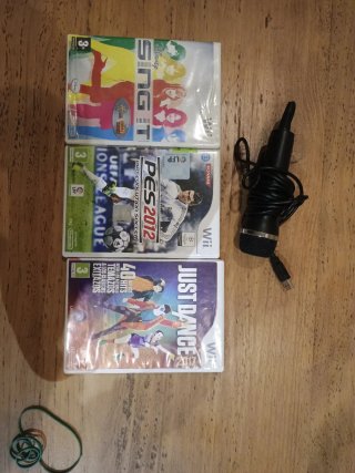 3 Juegos de Wii + Micrófono