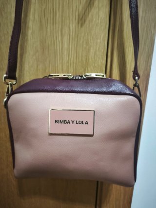 Bolso Bimba y Lola Piel Beige y Morado