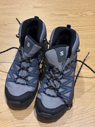 Botas de senderismo Mujer Salomon grises y azules
