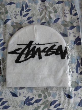 Gorro de lana Stüssy blanco