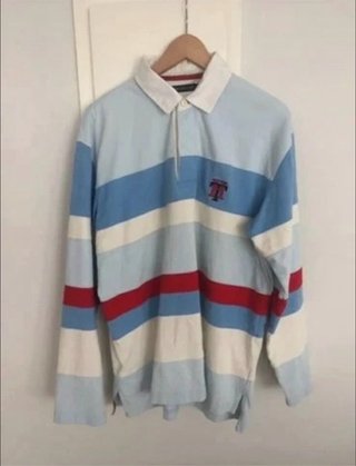 Polo Tommy Hilfiger Talla L Rayas