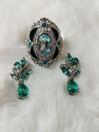 Conjunto Anillo y Pendientes Vintage