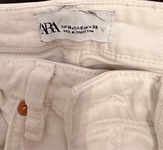 Pantalón Blanco Zara Talla 38