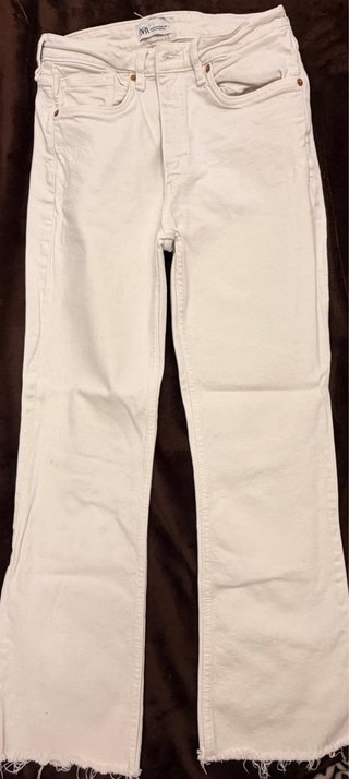 Pantalón Blanco Zara Talla 38