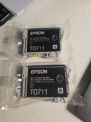 2 Cartuchos de Tinta Epson T0711 Negros