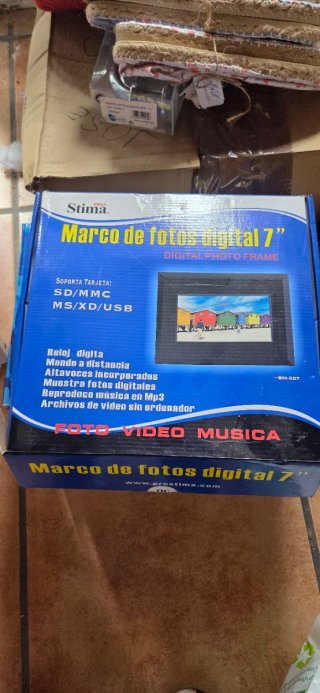 Marco de Fotos Digital 7" Foto Vídeo Música