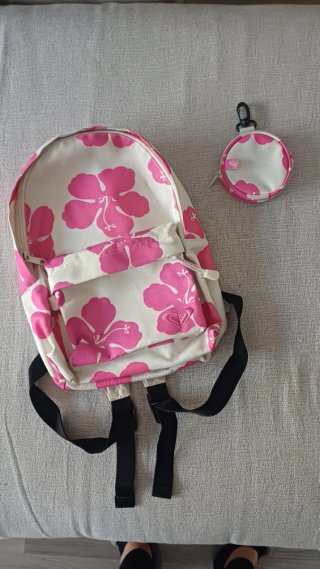 Mochila y monedero Roxy flores