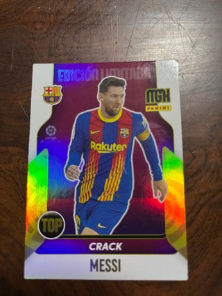 Cromo futbol Messi Edición Limitada megacracks