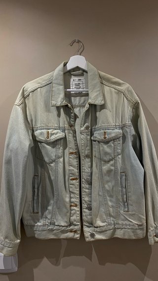 Chaqueta Vaquera Pull&Bear Azul Claro Talla S