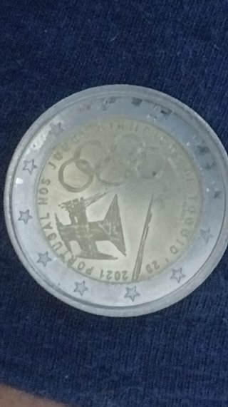 Moneda 2 Euros Portugal 2021 Juegos Olímpicos