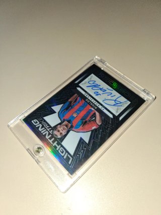 Cromo Rivaldo Autógrafo Panini Obsidian Barça