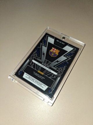 Cromo Rivaldo Autógrafo Panini Obsidian Barça