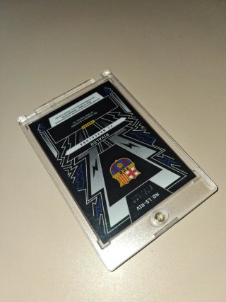 Cromo Rivaldo Autógrafo Panini Obsidian Barça