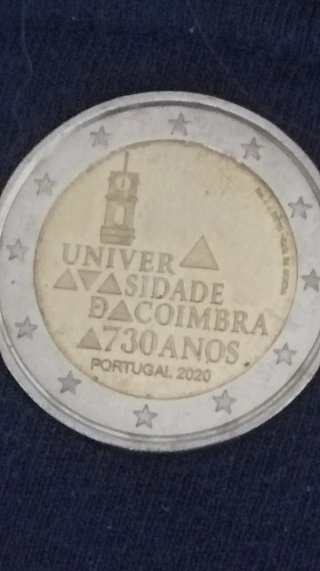 Moneda 2 Euros Portugal 2020 Coimbra