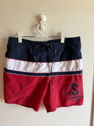 Bañador Springfield Azul y Rojo