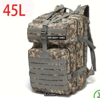 Mochila Táctica 45L Camuflaje Militar