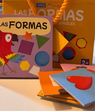 Puzzle y Libro Las Formas Sassi