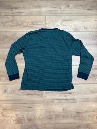 Camiseta Cortefiel manga larga rayas verde XL