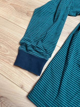 Camiseta Cortefiel manga larga rayas verde XL