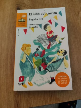Libro el niño del carrito. Barco de vapor