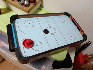Mini mesa de air hockey