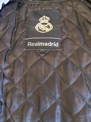 Chaqueta Bomber Real Madrid Oficial Blanca Talla L