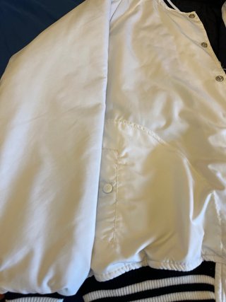 Chaqueta Bomber Real Madrid Oficial Blanca Talla L